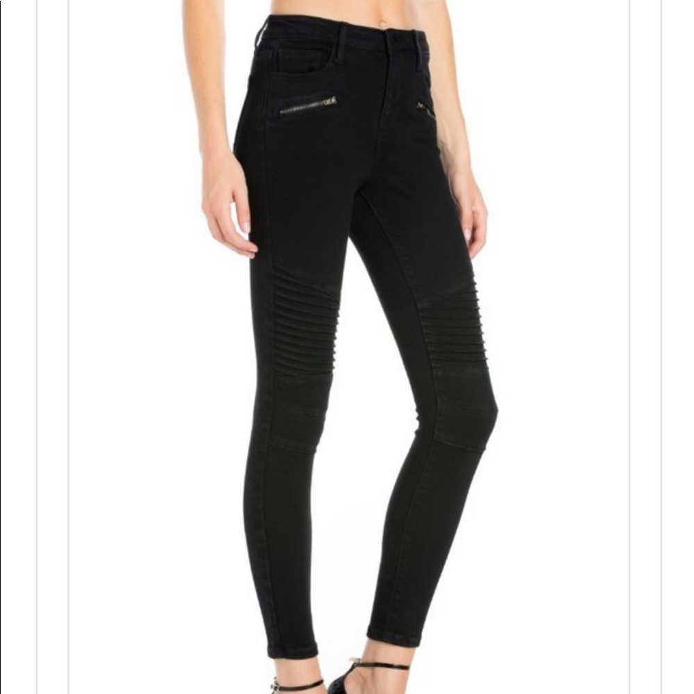 Black Moto Jeans